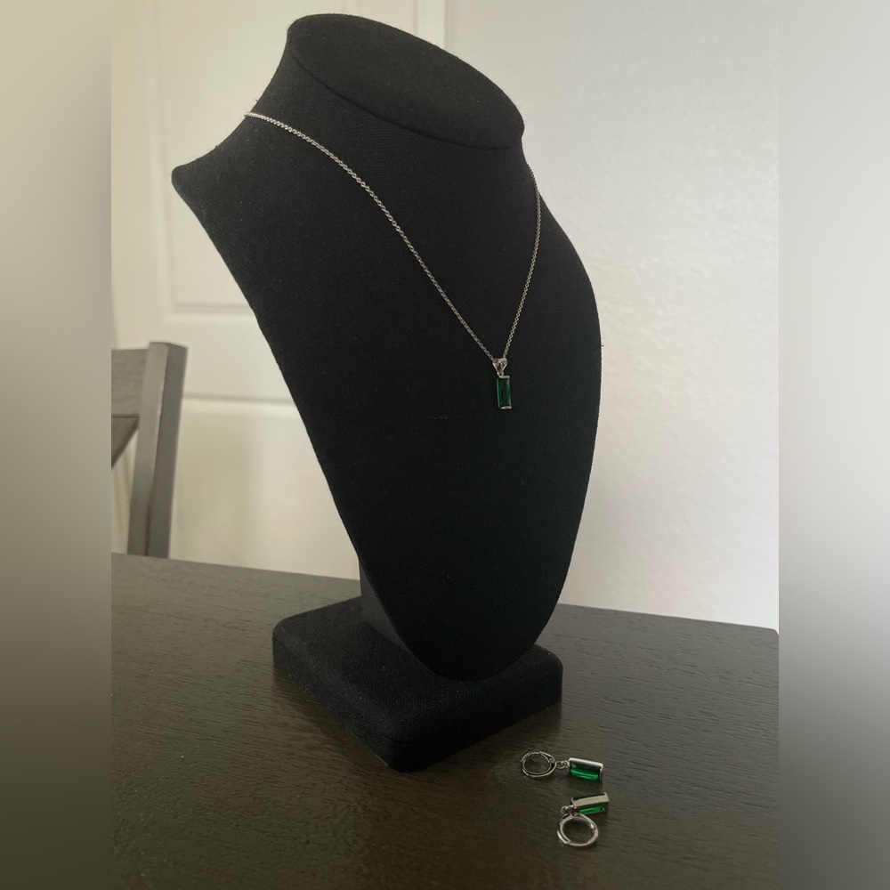 Necklace and Earring Set | Green